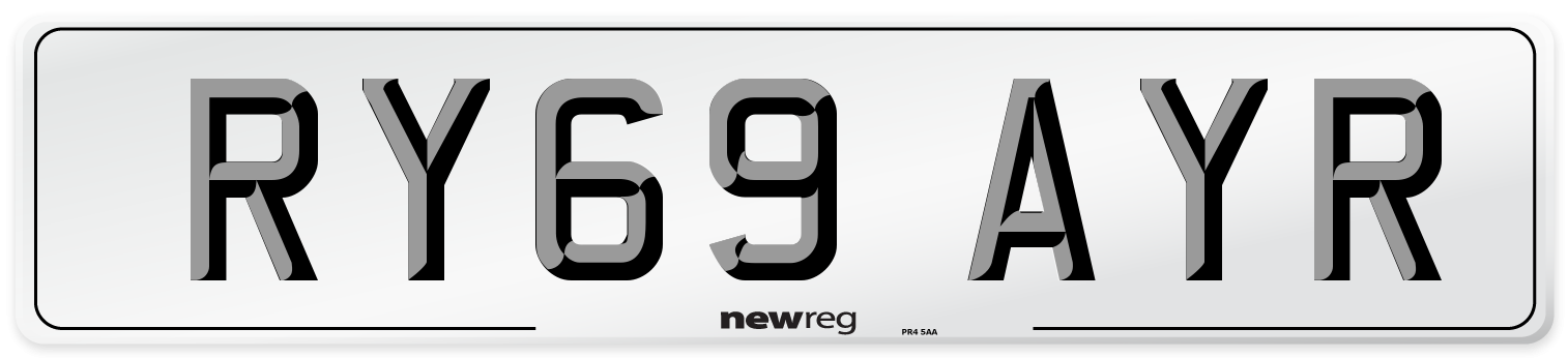 RY69 AYR Number Plate from New Reg